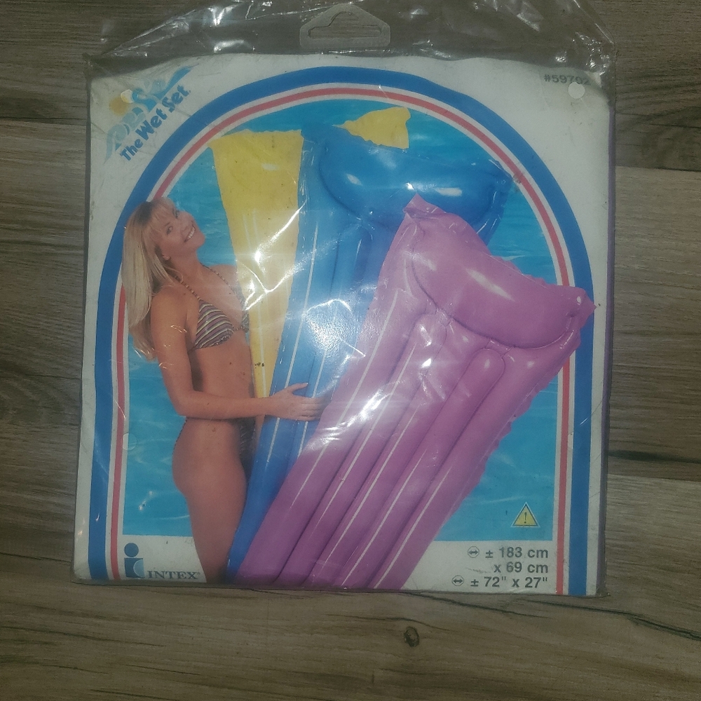 Intex Blue and Pink Inflatable Pool Float
